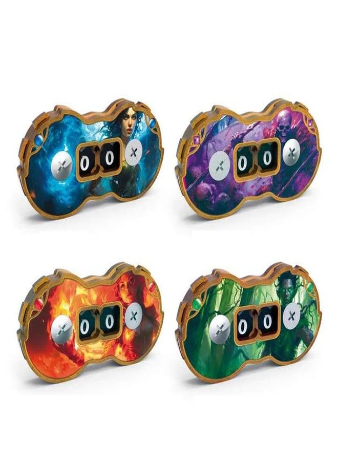 Green Stuff World Life Counters for Popular Tabletop Games (4 Pk Blue, Purple, Red, Green) - Image 1